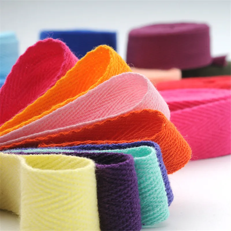 

New Colourful 10mm 20mm Chevron 100% Cotton Ribbon Webbing Herring Bonebinding Tape Lace Trimming for Packing Accessories DIY
