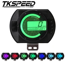 

12500 RPM Motorcycle Speedometer LCD MPH Digital Odometer 7 Colors Backlight Motorbike Speedo Meter Tachometer Gauge