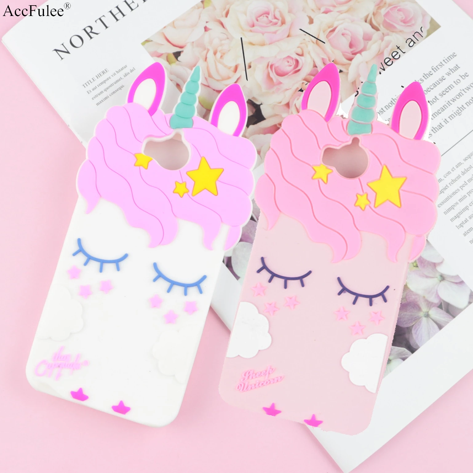 

3D Fashion Cartoon Pink Unicorn Silicone Case For Huawei Honor 4C Pro Honor4C Pro 5.0" Cute Rabbit Horse Soft Cover