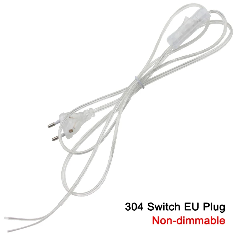 Линейный кабель 303/304/317/301 диммер шнур питания/двойной кнопочный переключатель ЕС штекер провода для светодиодный лампы/Настольный светильник