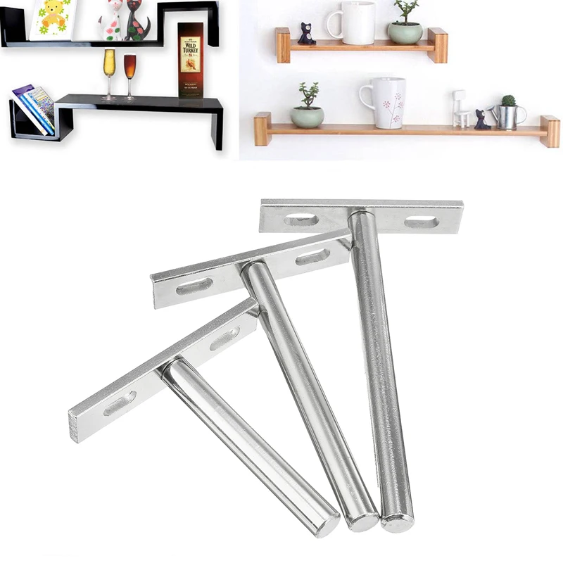 

10PCS 3"4"5" Folding Shelf Support Bracket Hidden Floating Wall Shelf Support Brackets for Heavy Duty Bracket