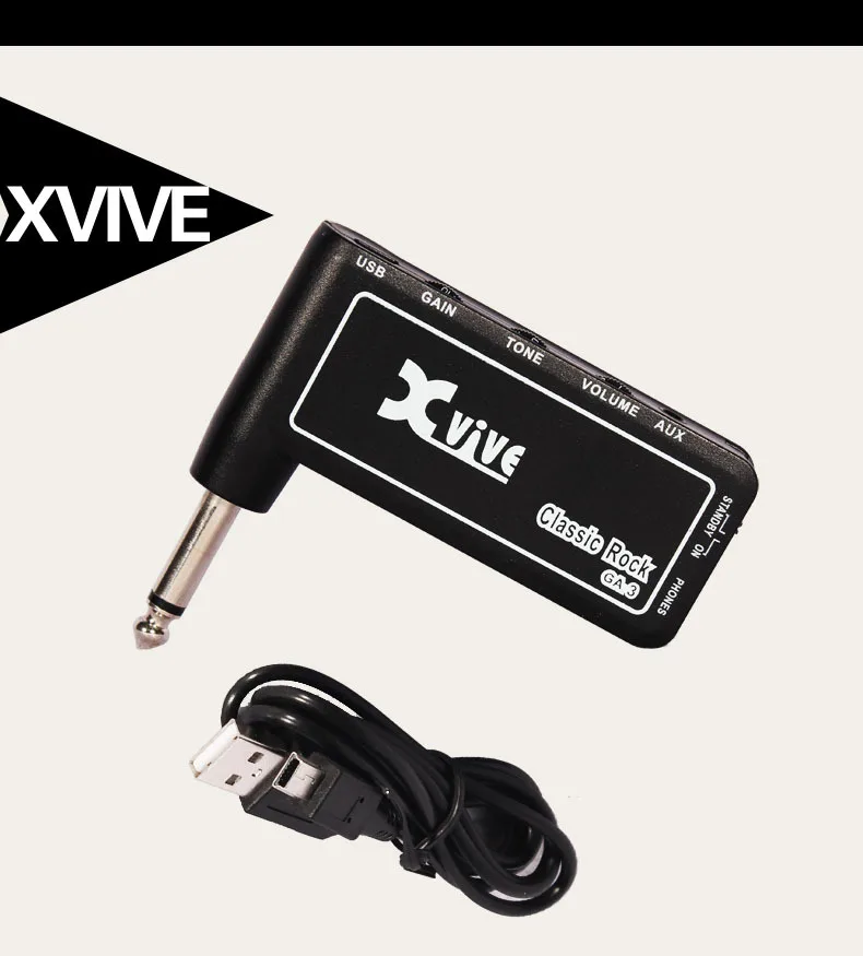 Xvive Mini Electric Guitar Headphone Amp Effects Classical Rock Metal