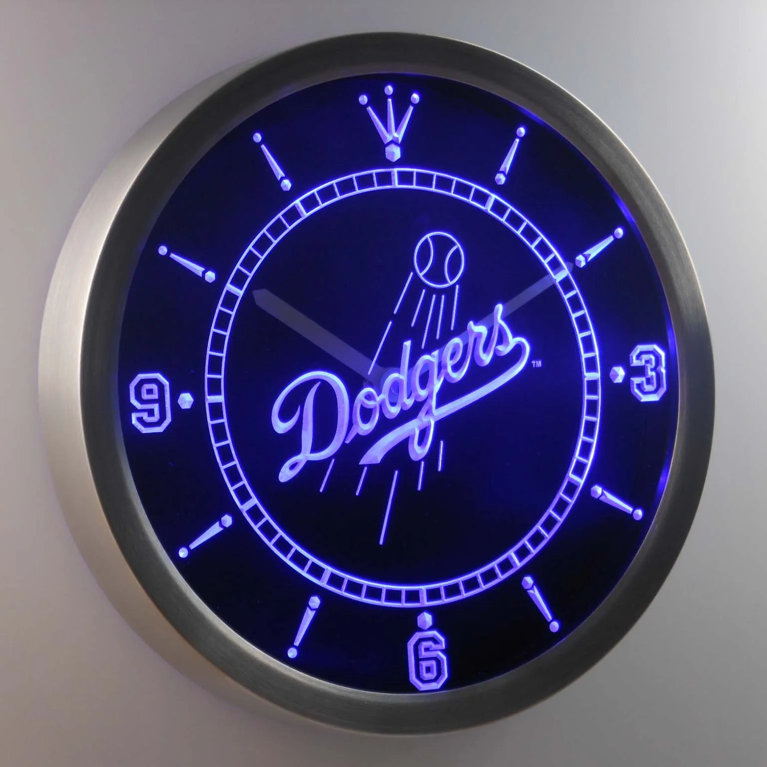 nc0567 Los Angeles Dodgers Neon Sign LED Wall Clockin Wall Clocks from