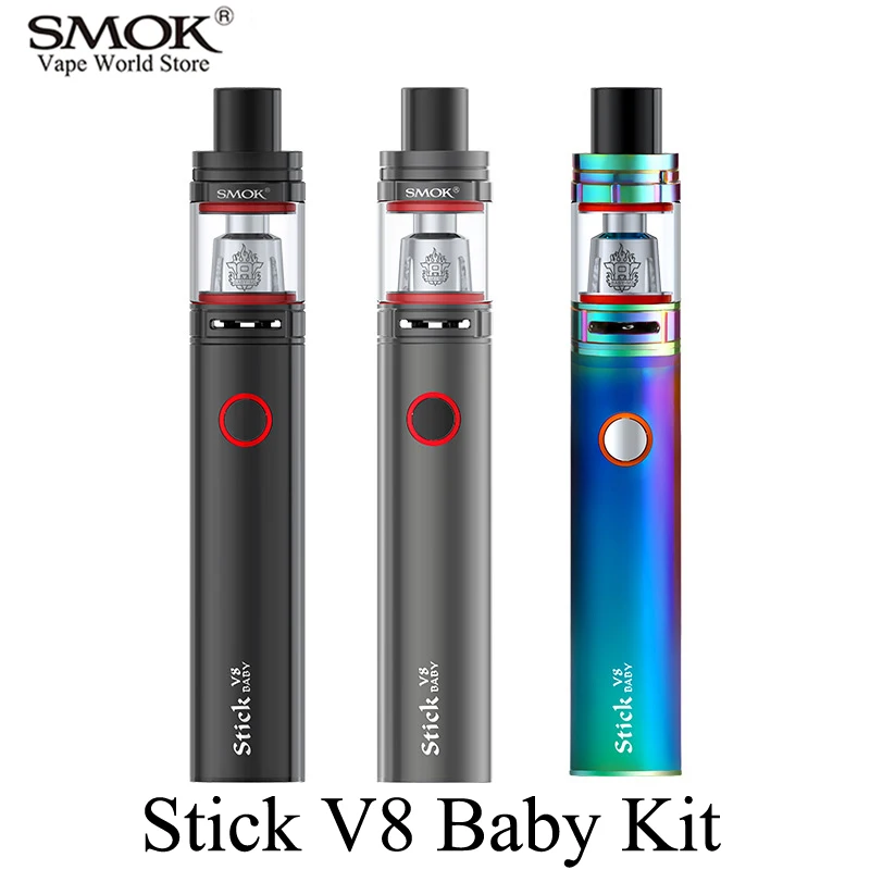 Electronic Cigarette SMOK Stick V8 Baby Kit Vape Pen EGO AIO Vaporizer E Cigarette TFV8 Baby Tank VS S049