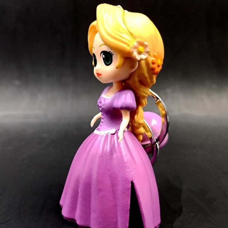 9 см Принцесса Рапунцель Кукла Ариэль Белоснежка мини куклы с брелком девочка игрушка кукла подарки