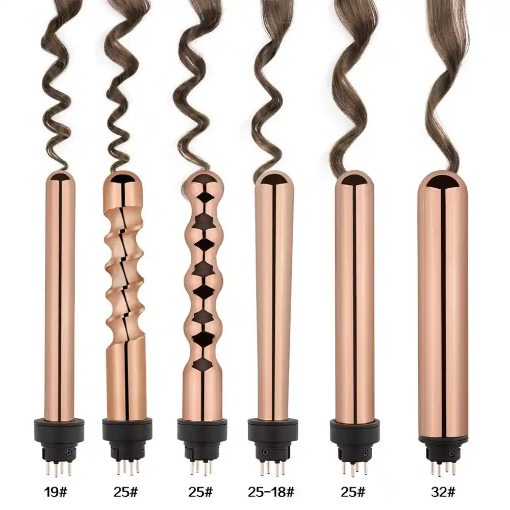 rose gold curling wand set