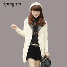 Новинка, OLGITUM, женские длинные кардиганы, Осень-зима, открытая стежка, вязаный свитер, кардиганы, v-образный вырез, большие размеры, кардиган, пальто, SW707