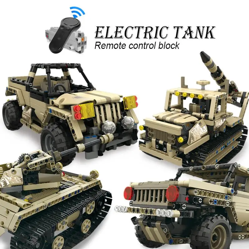 

war toy Blocks car RC Remote Control cannon car Model sports Technic Technology Build DIY Assemble Bricks Toys For kid