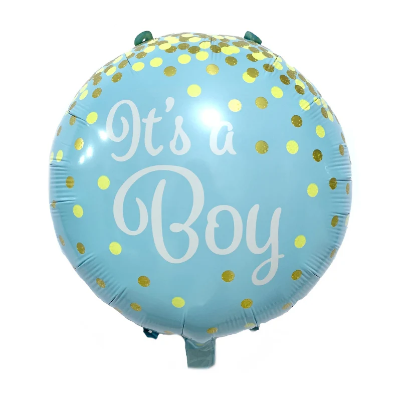 1 шт. 18 дюймов для мальчиков и девочек круглой формы в форме сердца Фольга шар для 100 день декоративные шары для вечеринки шары для детей "сделай сам" для детей, игрушки в подарок - Цвет: Light blue