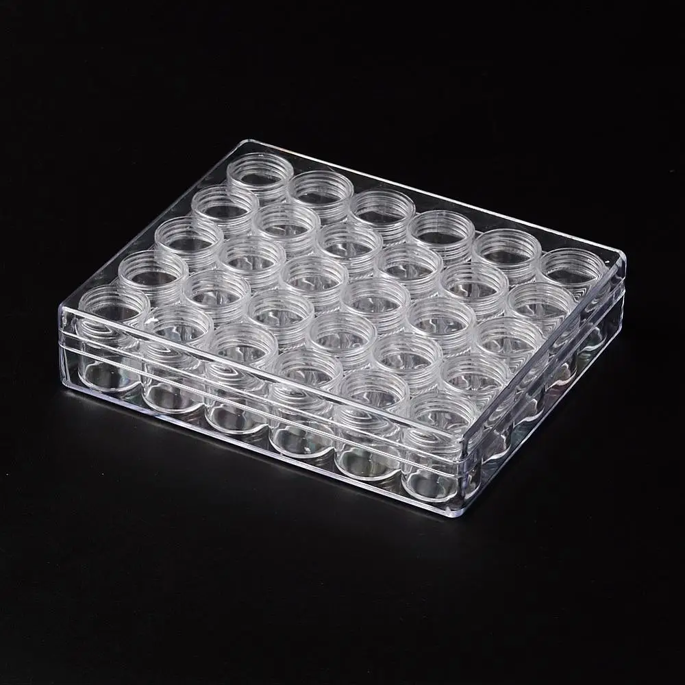 Пластиковые бусины 90 шт. контейнеры для хранения ювелирных изделий упаковка: 26x29
