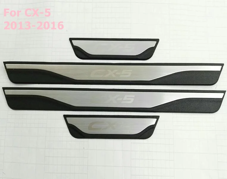 Для Mazda CX-5 Cx5 2013 2014 2015 2016 порога Накладка Добро пожаловать педаль из нержавеющей стали стайлинга автомобилей, автомобильные аксессуары