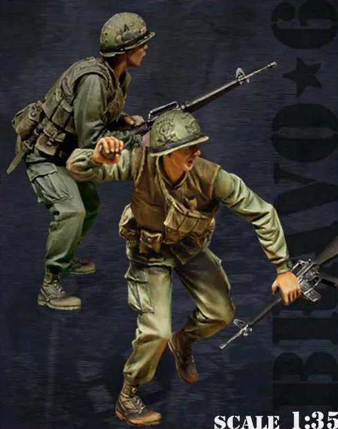 Масштаб 1/35 сборка Набор фигурок из смолы США огонь в отверстии | Игрушки и хобби