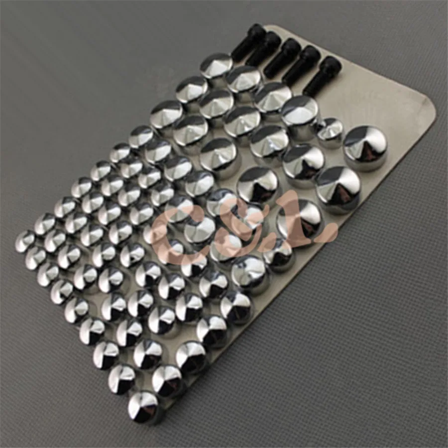 Motorcycle Chrome Bolt Caps Topper Cover For Harley Davidson FLT FLH