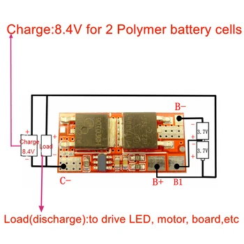 

2S 10A BMS PCB PCM 18650 Li-ion Battery Protection Circuit 2S BMS 3.6V 3.7V 7.4V Li-POLYMER Lithium POLYMER LiMnO Charging Board