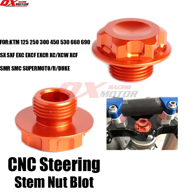 

CNC Billet Steering Stem Bolt For KTM SX SXF EXC EXCF EXCR XC XCW XCF SMR SMC Dirt Bike Motocross Enduro Off Road Motorcycle