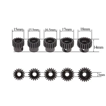 

Brand New 5pcs 32DP 17T 18T 19T 20T 21T Motor Pinion Gear Combo Set For 1/8 RC Car Brushed Brushless Motor