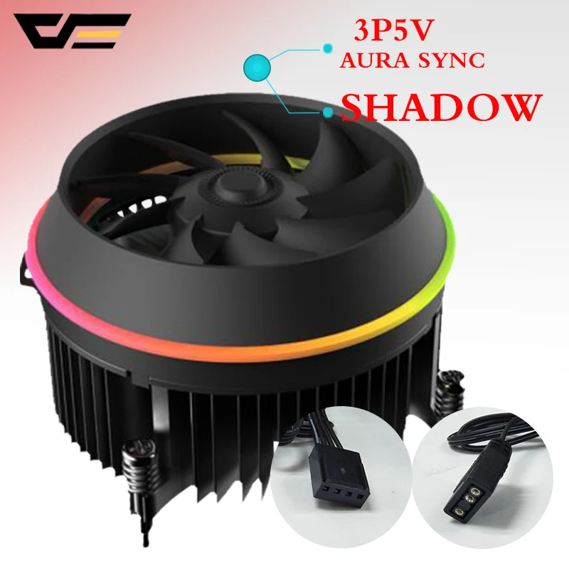 Darkflash الظل أعلى تدفق وحدة المعالجة المركزية برودة 3P-5vAURA مزامنة TDP 280 W PWM 4pin مزدوجة حلقة LED RGB مروحة المبرد برودة ل إنتل LGA 115x Darkflash الظل أعلى تدفق وحدة المعالجة المركزية برودة 3P-5vAURA مزامنة TDP 280 W PWM 4pin مزدوجة حلقة LED RGB مروحة المبرد برودة ل إنتل LGA 115x