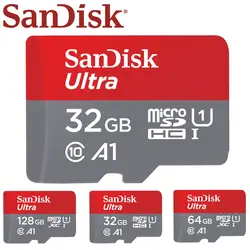 SanDisk 100% первоначально Micro SD карты 64 Гб 100 МБ/с. 16 ГБ 32 GB 128 GB 256 GB 200 GB 400 GB U1 Class 10 карт памяти microsd флэш-карты памяти