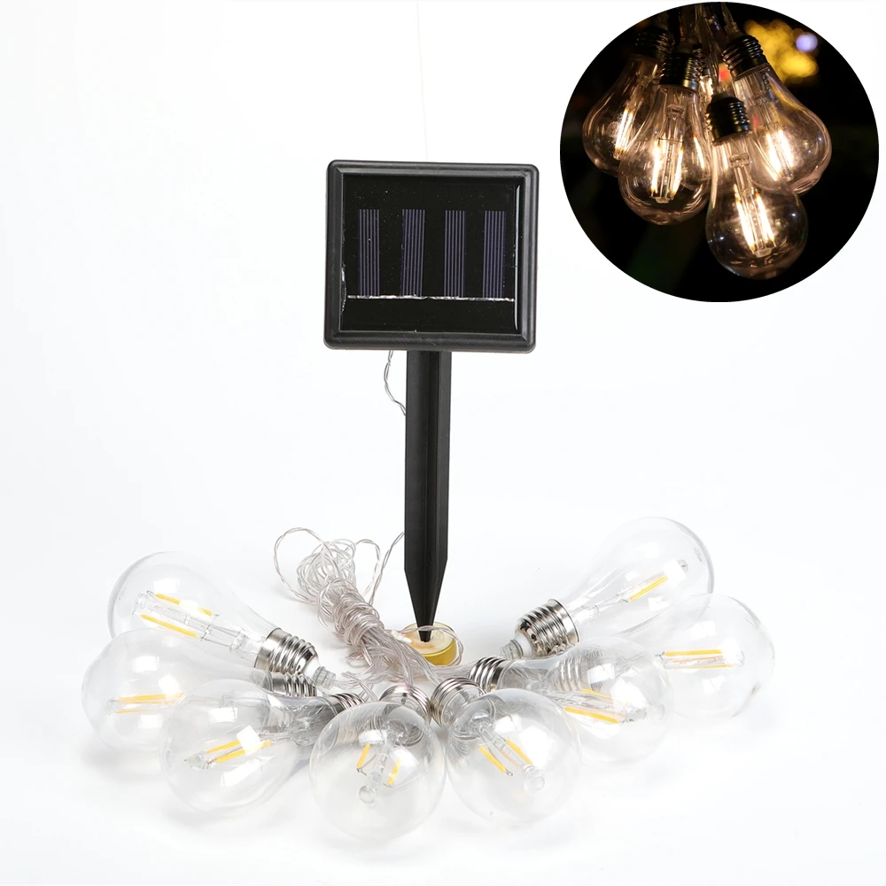 

Solar Globe String Lights,Waterproof LED Fairy String Lights Bulbs Decorative Light for Outdoor/Indoor Garden Home Holiday Decor