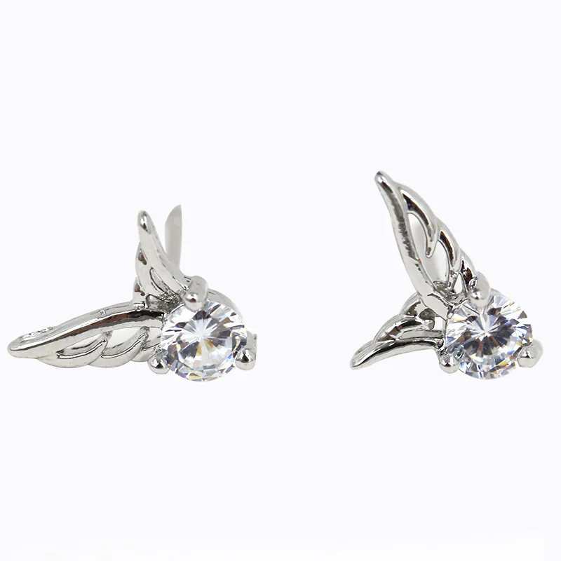 Женские серьги гвоздики в форме Ангельского крыла|fashion stud earrings|stud earringsear earrings |