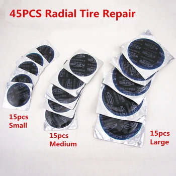 

Auto 45Pcs/Set Universal Round Shape Tyre Repair Cold Patch Tire Repair Rubber Patch Tool For Car Motorcycle Tyre Repair