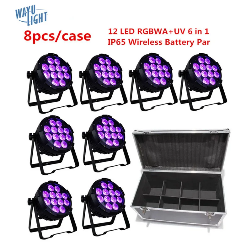 

High Brightness 6in1 12X18W Battery Powered Wireless IP65 DMX512 LED Par Light For Stage Party Disco KTV Bar