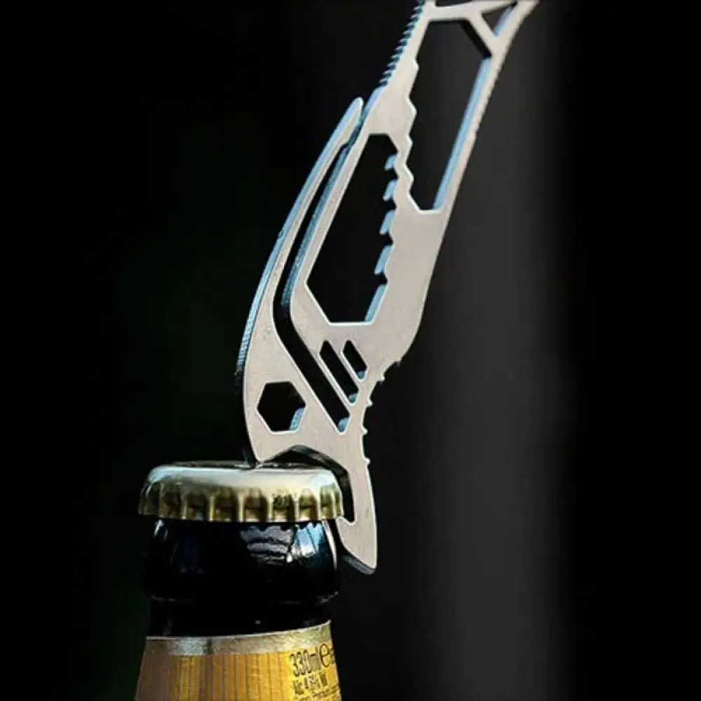 

Hot Sale LINSBAYWU New EDC Stainless Steel Gear Multi-function Tool Wrenches Bottle Opener Keychain High Quality