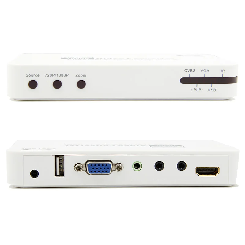 

Tesla smart White HDMI Multi-functional Converter USB 2.0 to HDMI Converter VGA/YPbPr/CVBS to HDMI Converter Support 1080P