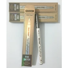 Большой запас Music Flower карандаши для бровей с нарезкой на обоих концах вилки наконечник, микро лезвия, для тату бровей корректор для бровей оттенок Корейская Косметика Макияж Ручка