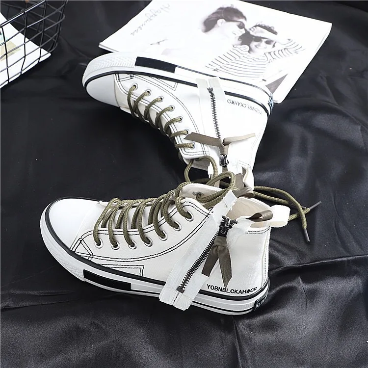 Chaussures Toile Noir Mode Chaussures Tendance Casual Vent blanc Haute Confortable Nouvelle De 2018 Respirant Femmes Automne Rétro Simple La H48q80