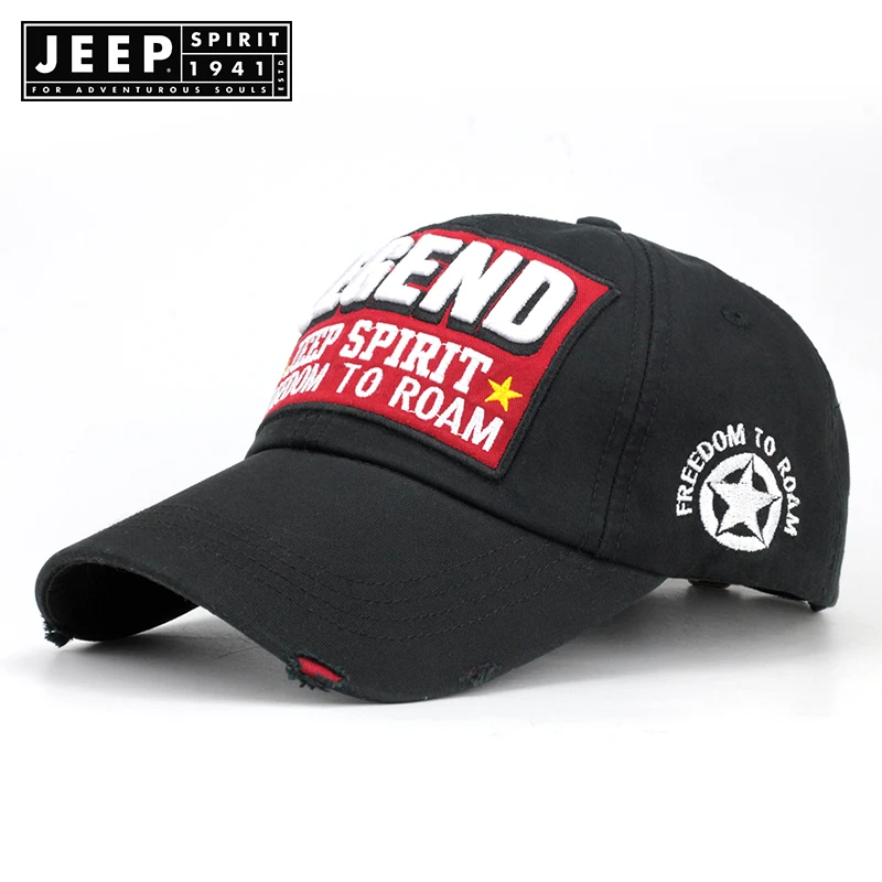Бренд JEEP SPIRIT вымытая хлопковая бейсболка 2019 для мужчин женщин пап шапка с