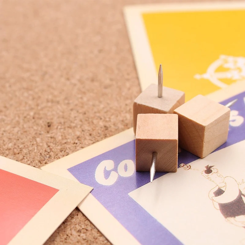 60 шт. квадратные деревянные декоративные штифты, деревянная головка и ...