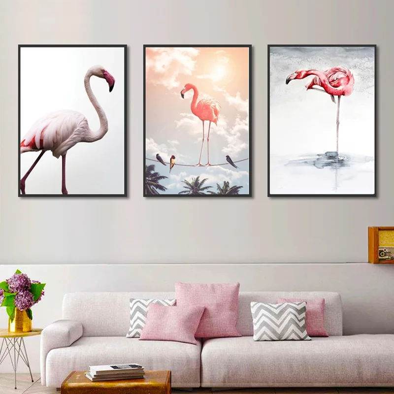 Flamingo-Posters-and-Prints-Watercolor-Animals-Canvas-Painting-Nordic-Style-Kids-Room-Decor-Wall-Art-Pictures (2)