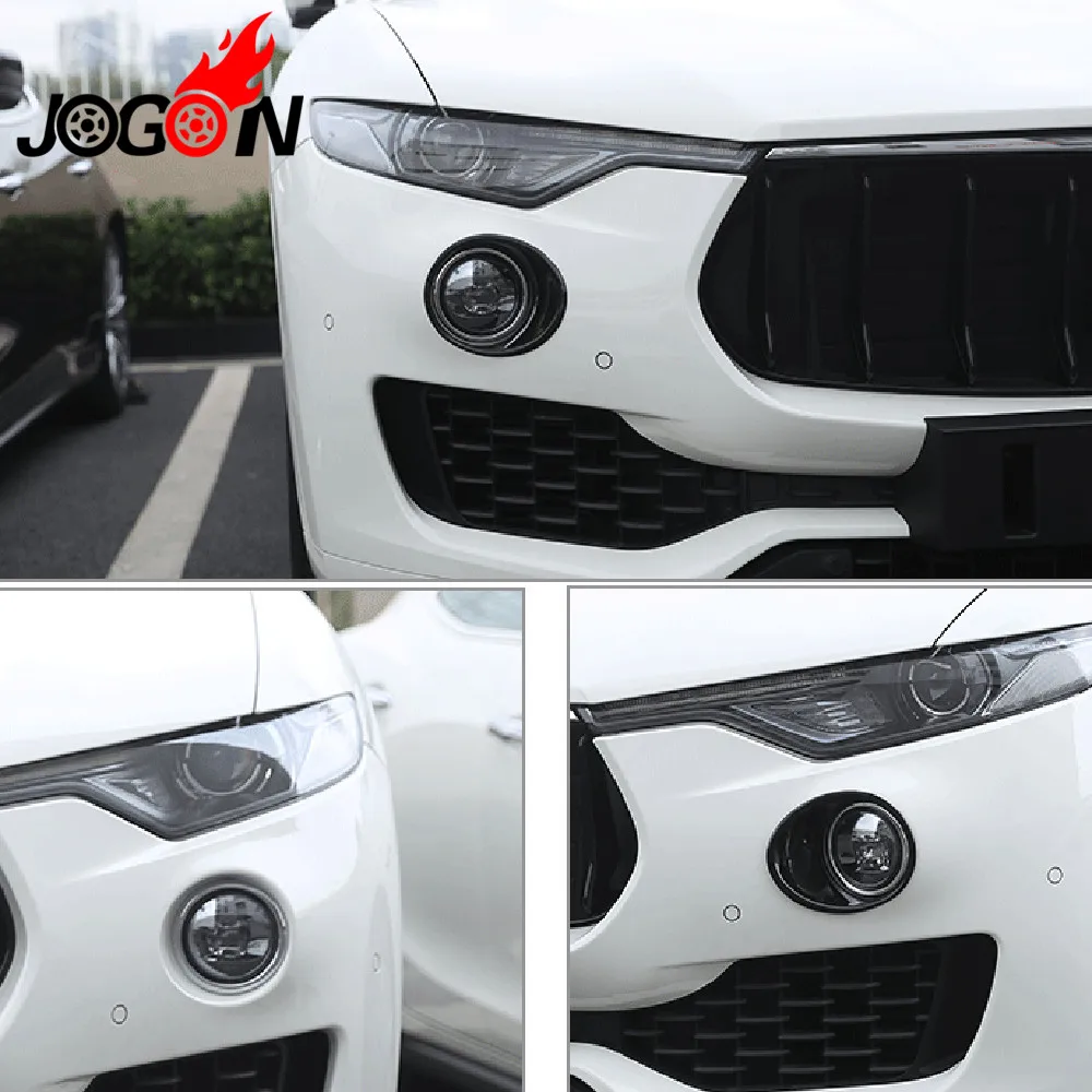

Front Fog Light Lamp Trim Cover For Maserati Levante 2016 2017 Frame Sticker 2pcs/set
