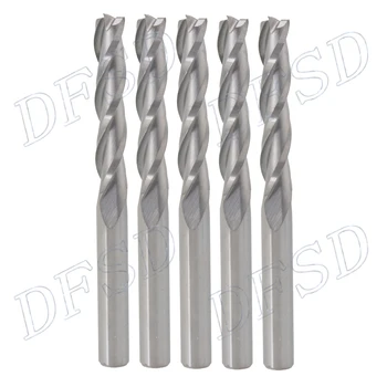 

5pcs Acrylic PVC Carbide CNC 3 Flute Spiral Bit End Mill Cutter 4 x 28mm