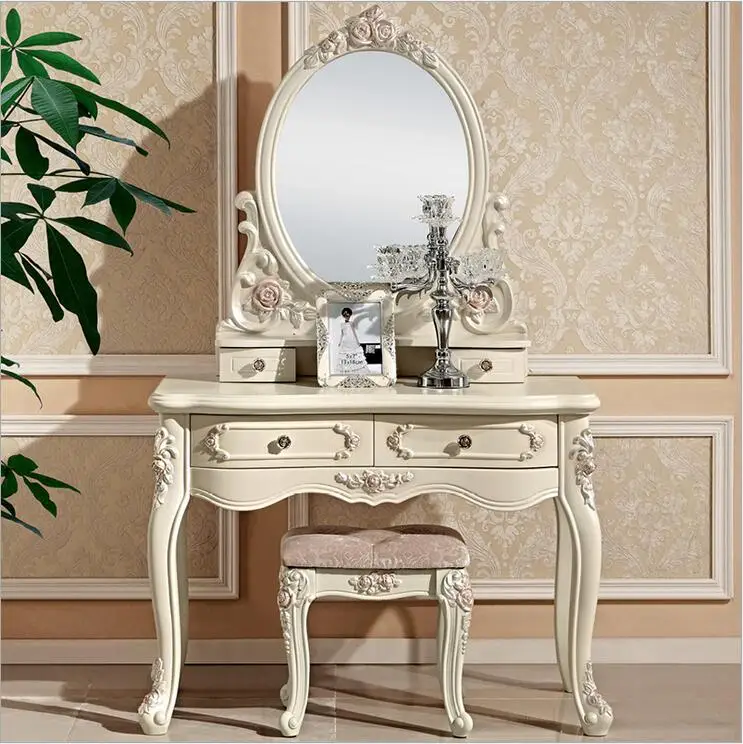 European Mirror Table Modern Bedroom Dresser French Furniture