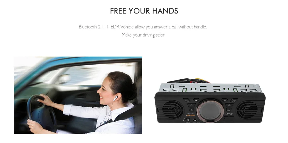 Zeepin AV252B автомобильный стерео аудио 12 в Bluetooth 2 1 + EDR Автомобильный MP3 плеер