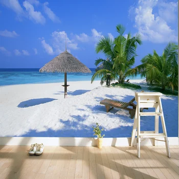 

Wholesale Lanscape Scenery Sandbeach 3d Wall Photo Murals for Living Room and Bedding room 3d Wall Murals Fresco Home Decor