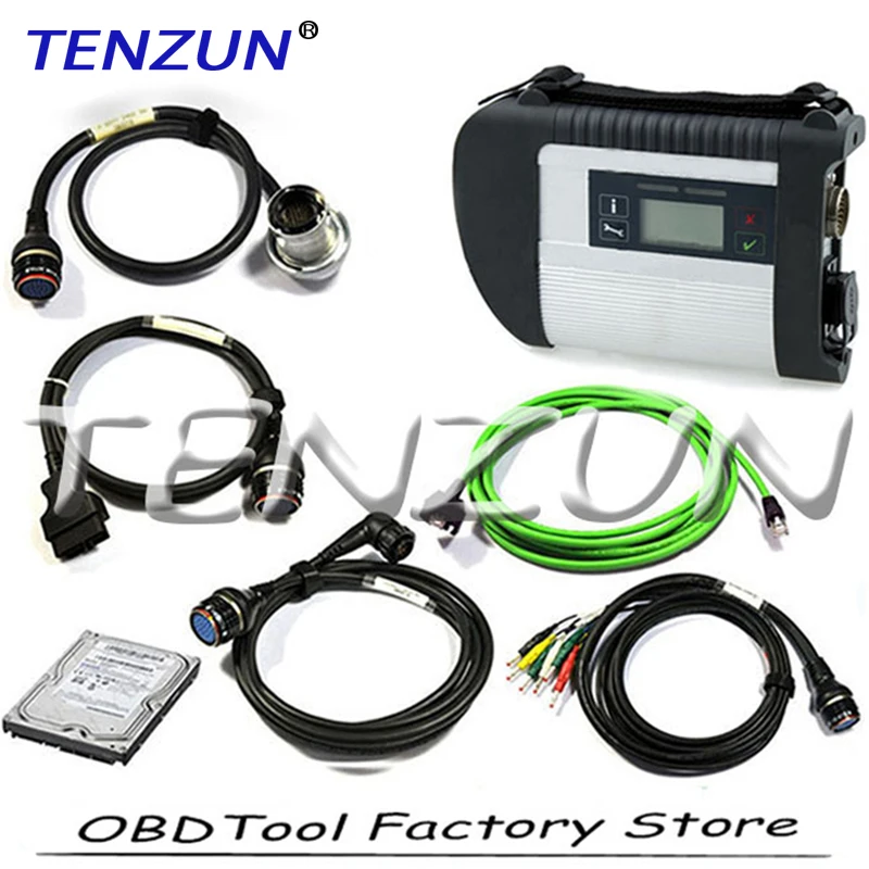 

TENZUN 2019.07 for MB sd c4 star mb star c4 sd connect with FULL softwares installed on SSD 320GB for cars trucks buses 12V&24V
