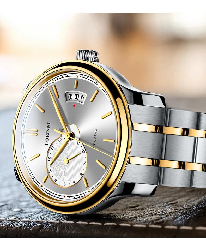 Switzerland люксовый бренд LOBINNI часы для мужчин Япония Miyota автоматические механические мужские часы Relogio Masculino L12036-7