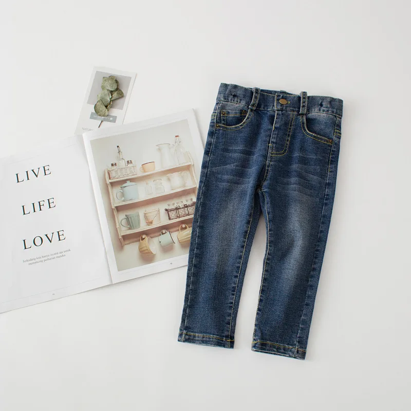 Autumn 2018 New Style Girls Jeans Kids Clothing Pants For Girls Spring Trousers Children Jeans Elastic Waist Fashion For Baby (27)