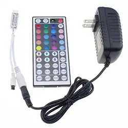 Mokungit 44 Ключ ИК-пульт Беспроводной DC12V 2A Питание адаптер Разъем для RGB LED Гибкий свет ленты