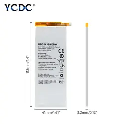 3,8 V 2530 mAh HB3543B4EBW Батарея Замена для huawei Ascend P7 P7-L07 L09 L00 L05 L11 Перезаряжаемые