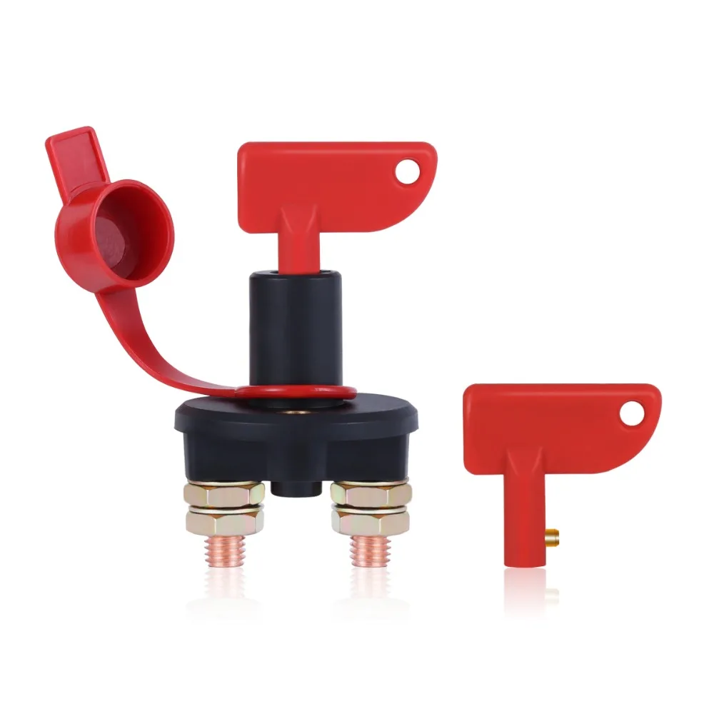 Truck Boat Car Battery Disconnect Switch Power Isolator Cut Off Kill Switch + 2 Removable Keys For Marine ATV Car Flashing Light Truck Boat Car Battery Disconnect Switch Power Isolator Cut Off Kill Switch + 2 Removable Keys For Marine ATV Car Flashing Light