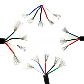 

3C/4C/5Core Soft Silicone 1 Meter Wire Cable Tinned Copper Soldering Iron High Temperature Wire for T12 Soldering Iron