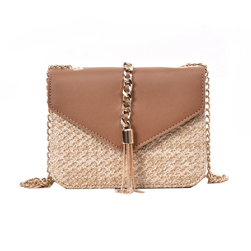 Летняя сумка женщина мала palhinha sac couleur femme ete sac основной chaine panier sac женские сумки для женщин Сумочка в стиле Бали crossbody