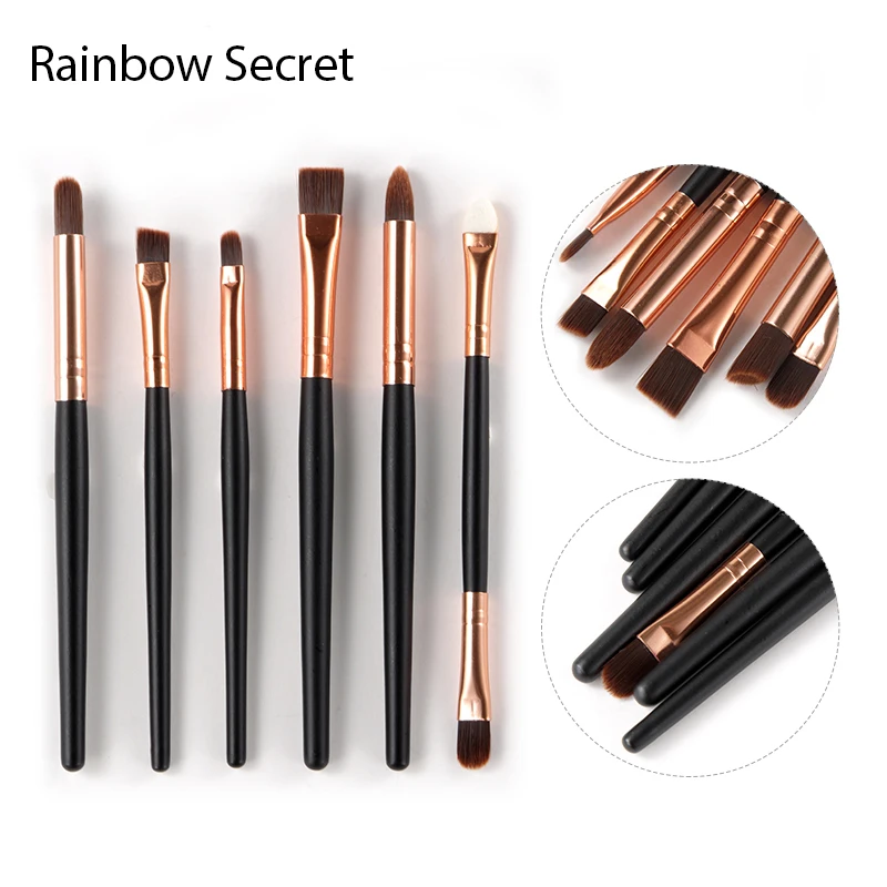 

6Pcs Professional New Makeup Brushes Tools Set Makeup Brushes Kit Beauty Brush wholesale price 6 Colors Optional
