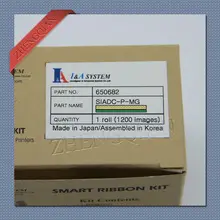 Original IDP inteligente impressora de cartões IDP ribbbon 650682 SIADC-P-MG Monocromático Ouro para uso com 30 S, 50 S cartão impressoras