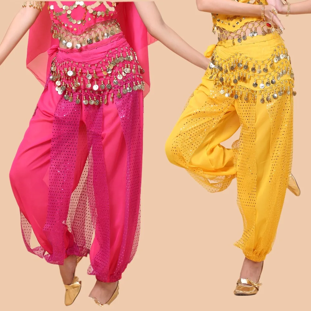 Indian dance costumes belly dance pants dance practice pants pants