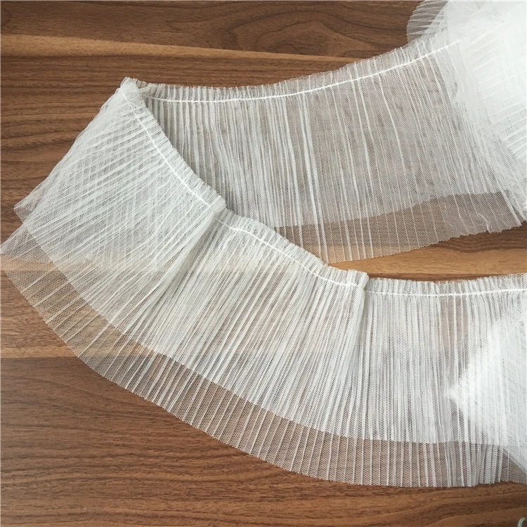 

14cm width mesh Hem of fabric/2 layer mesh ruffles lace/DIY garment skirt hem lace fabric accessories